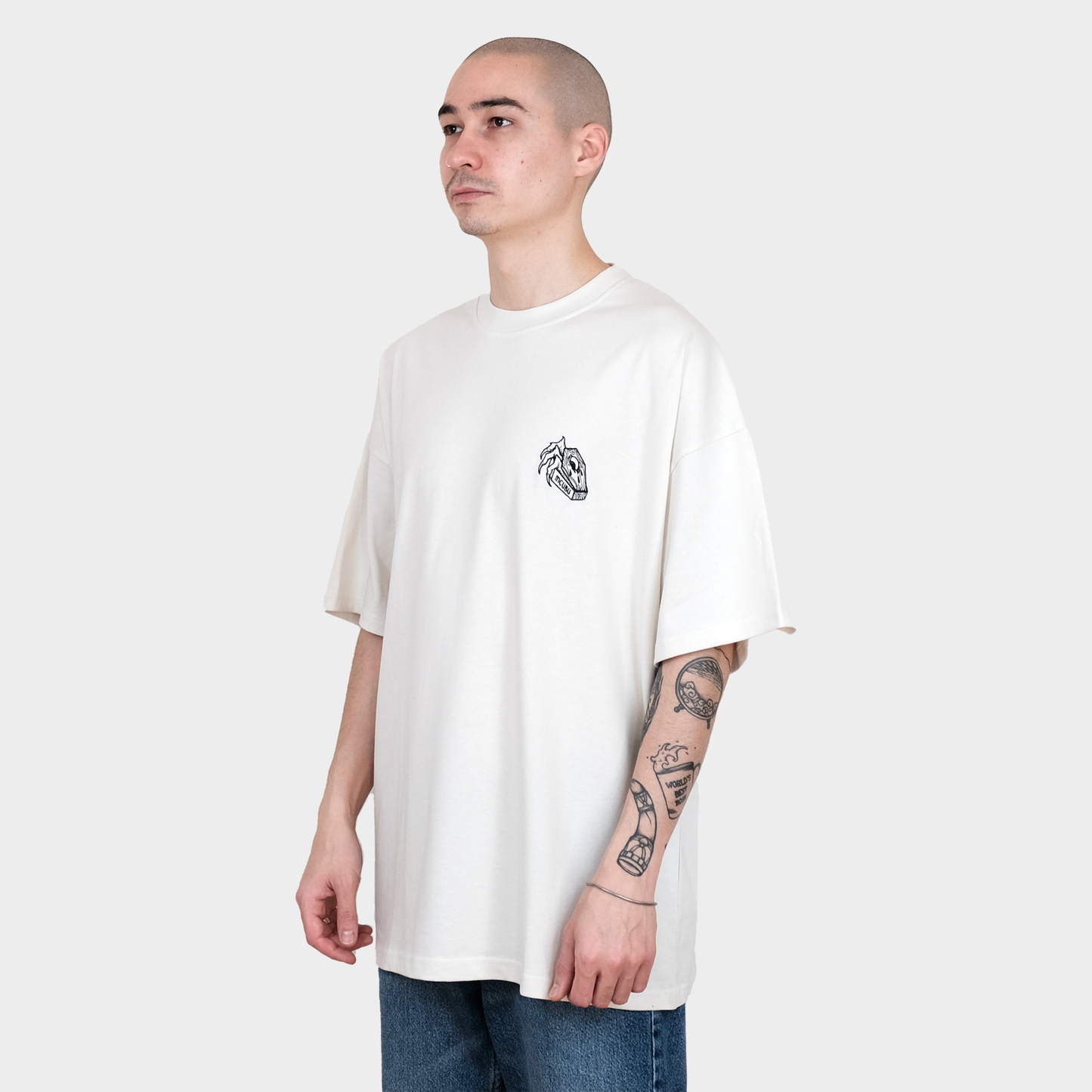 COFFIN TEE VINTAGE WHITE