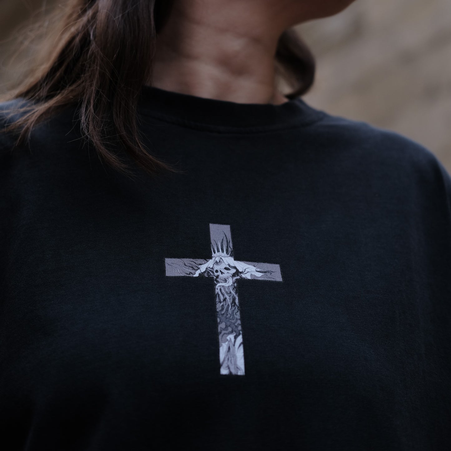 PRAYER TEE VINTAGE BLACK