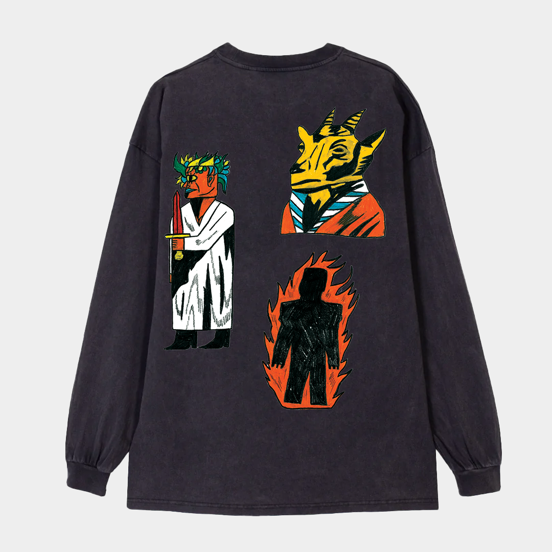 SACRIFICE LS TEE VINTAGE BLACK