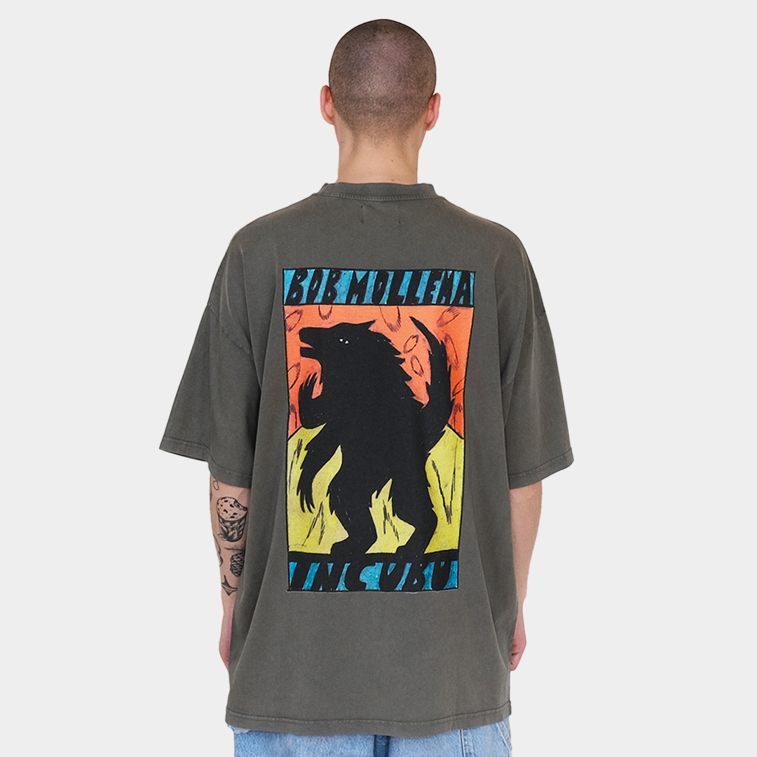WEREWOLF TEE VINTAGE OLIVE