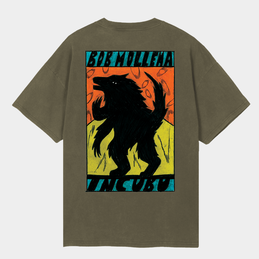 WEREWOLF TEE VINTAGE OLIVE
