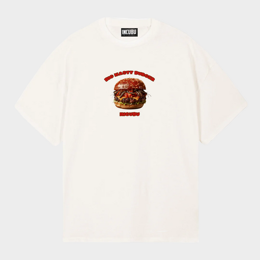 BURGER TEE VINTAGE WHITE