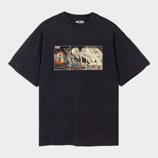 SKELETON TEE VINTAGE BLACK