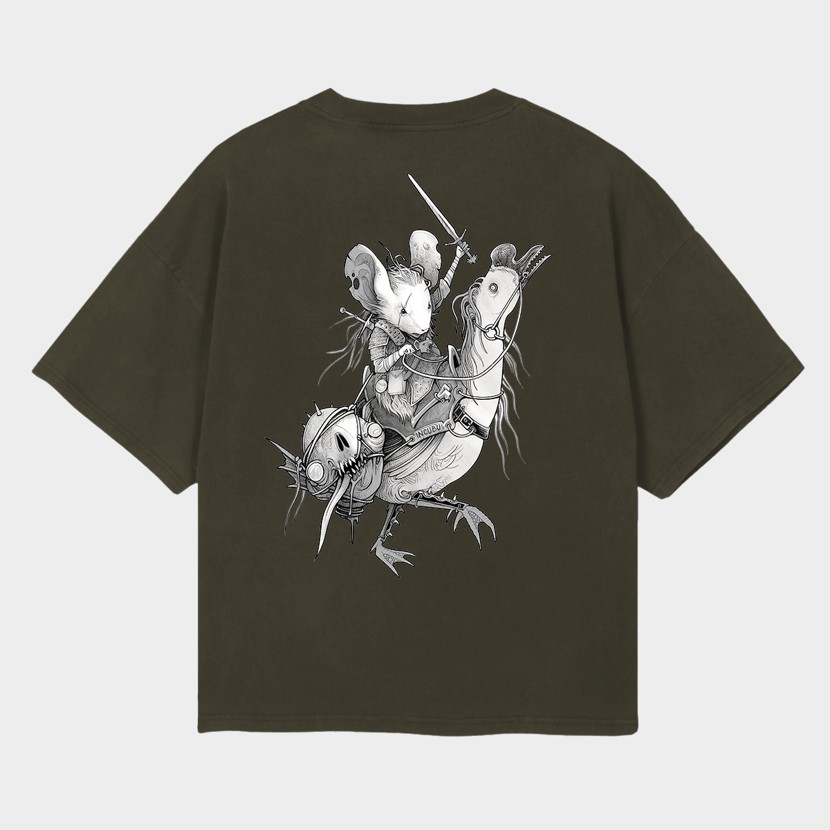 BRUJO TEE VINTAGE OLIVE