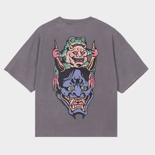 HANNYA TEE VINTAGE GREY